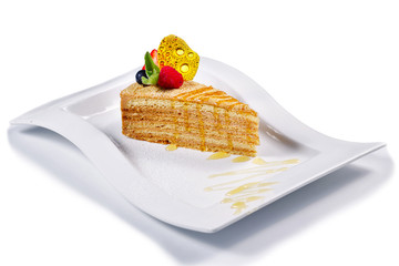 Cake with fruit