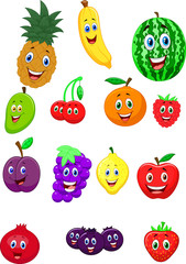 Fruit cartoon character