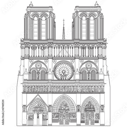 "Notre Dame de Paris" Stock image and royalty-free vector ...
