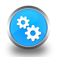 BOUTONS ICONES RONDS COLLECTION BLEUE