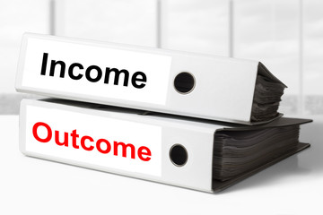 income outcome office binders