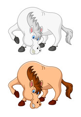 Cute horse cartoon