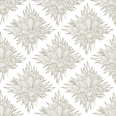 Obraz premium Light seamless background with flowers