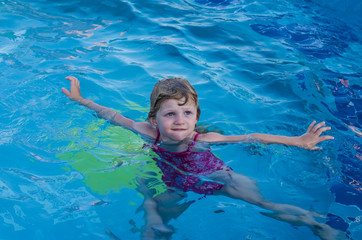 girl swimming