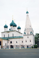 Fototapeta na wymiar Church of Elijah the Phophet in Yaroslavl city. UNESCO Heritage.