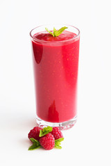 Raspberries smoothies