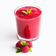 Raspberries smoothies