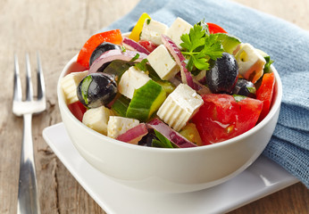 bowl of greek salad
