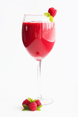 Raspberries juice