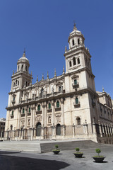 Fototapeta na wymiar The Cathedral of Jaen, Spain