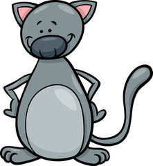 cute cat cartoon illustration