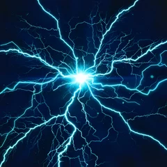 Foto op Plexiglas Onweer Elektrisch lichteffect, abstracte technoachtergronden voor uw d