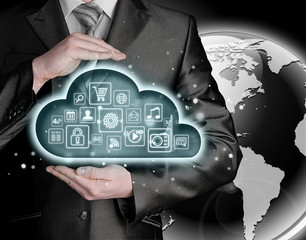 Cloud computing touchscreen interface