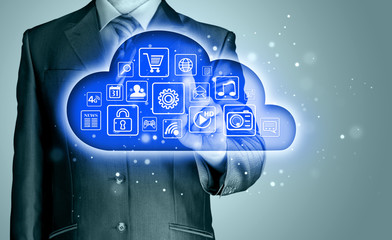 Cloud computing touchscreen interface