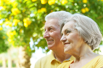 beautiful elderly couple