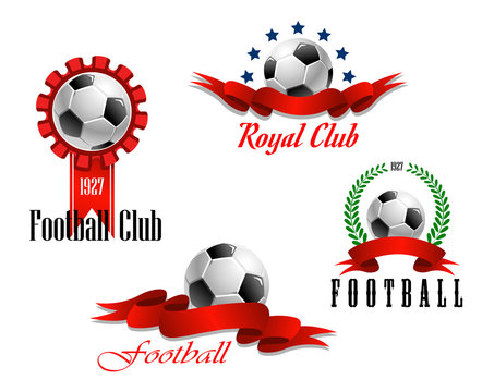Four football and soccer emblems
