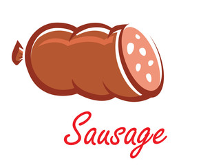 Cartoon wurst or sausage