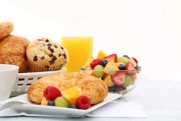 Abwaschbare Fototapete Produktauswahl Frühstück
