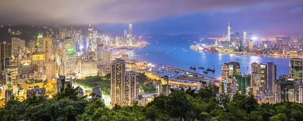 Zelfklevend Fotobehang Skyline van Hongkong China © SeanPavonePhoto
