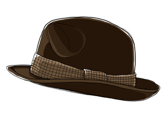Men's  Brown hat  Fedora