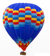 hot air balloon isolated on white