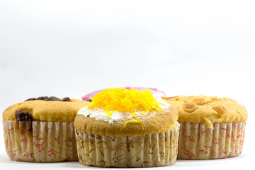 cup cake on white background