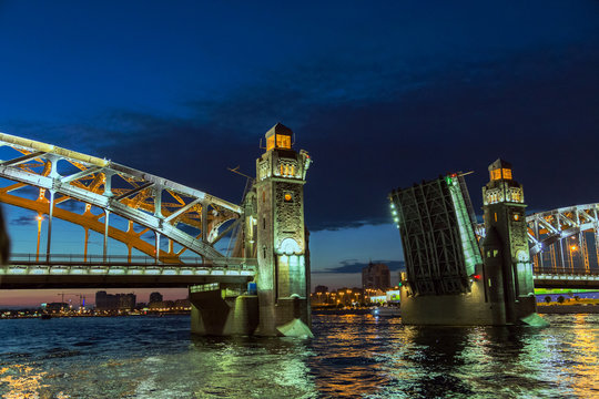 Bridge in the city of St. Petersburg, Russia