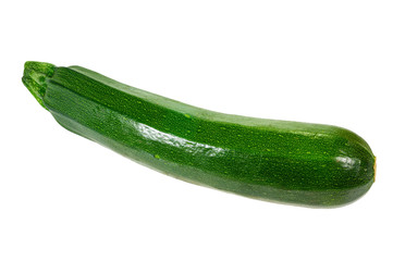 Zucchini squash isolated on white