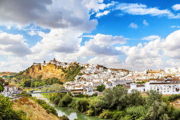 Fototapeta na wymiar Arcos de la Frontera, beautiful town located in Cadiz.