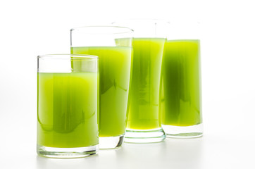 Kiwi juice glass