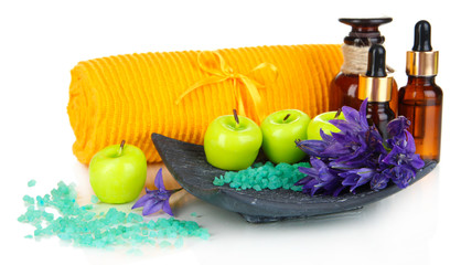 Aroma candles isolated on white