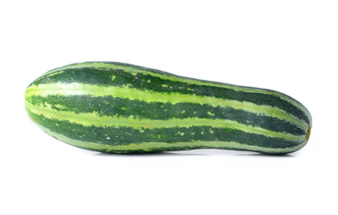Fresh cucumber isolated on white background