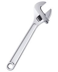 Adjustable wrench isolated. Vector illustration