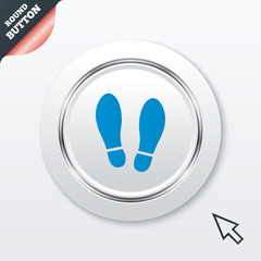 Imprint shoes sign icon. Shoe print symbol