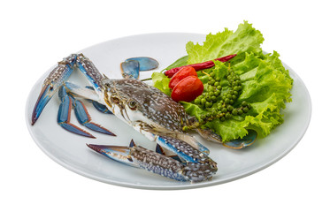 Raw blue crab