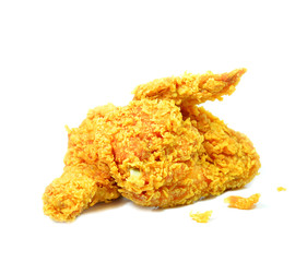 Golden brown fried chicken