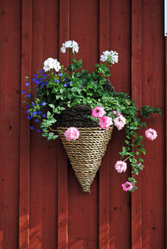 h&auml;ngender  blumenkorb