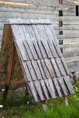 Fototapeta premium holzschindel