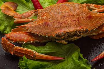 Boiled crab