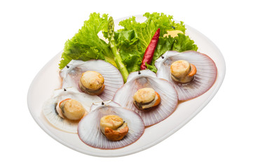 Grilled scallops