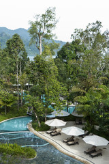 Sea Side Swimming pool in the jungle