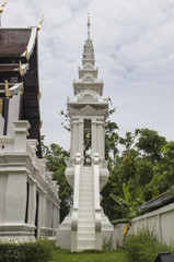 white asian temple hall
