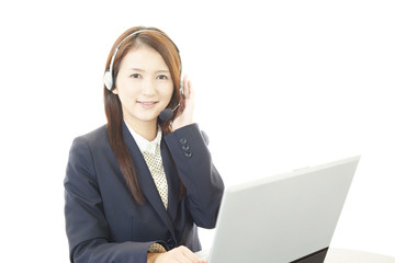 笑顔のオペレーター