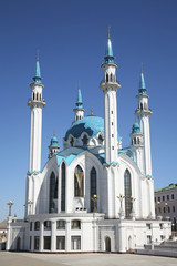 Fototapeta na wymiar The Kul Sharif mosque in the Kazan Kremlin. Russia