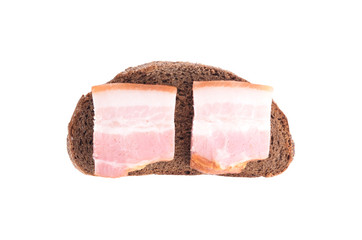 Meat smoked brisket with bread