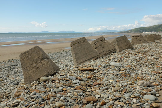 Fairbourne sea defences.