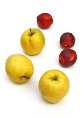 MELE GIALLE E PESCHE ROSSE