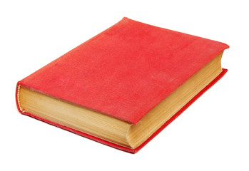 Red book isolated on white background