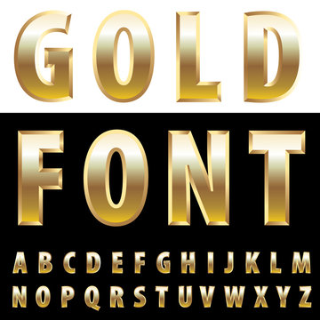 gold letters one