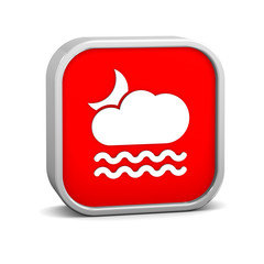 Misty and cloudy at night sign